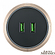 Трековая розетка Arte Milano Am-track-sockets 380066TS LED/USBx2 Gold