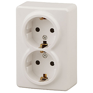 Розетка 2P+E Schuko со шторками Эра 11-2206-02 Б0020695