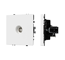 Розетка ТВ софт-тач белый кварц Arlight SCT-MTV1-SFPL-WH (TV) 054292(1)