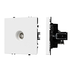 Розетка ТВ софт-тач белый кварц Arlight SCT-MTV1-SFPL-WH (TV) 054292(1)
