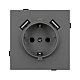 Механизм розетки с USB зарядкой Arlight SCT-TENDO-MUAA-SFPL-GR (230V, 16A) 054605
