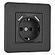 Розетка Arte Milano SET16-1-47-1 black