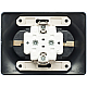 Розетка двойная 2К+З Systeme Electric Glossa 16A 250V антрацит GSL000724