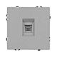 Розетка телефонная софт-тач никель Arlight SCT-MTL1-SFPL-IS (RJ-11, 4C) 061893(1)