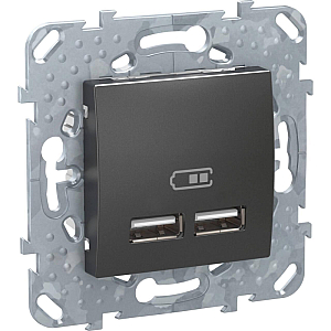 Розетка компьютерная USBx2 Schneider Electric Unica Top MGU5.418.12ZD