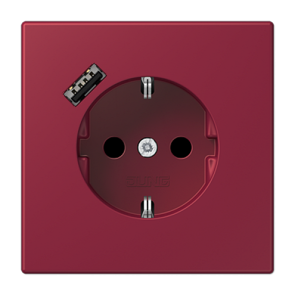 Розетка 2K+З USB Typ A Jung LC1520-18A255