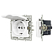 Механизм розетки влагозащищённый Arlight SCT-MCP-PL-WH (250V, 16A) 043745