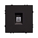 Розетка компьютерная софт-тач черный оникс Arlight SCT-MPC1-SFPL-BK (RJ-45, CAT6) 054305(1)