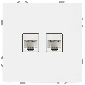 Розетка Эра Galaxy 15-3108-08 информационная двойная 2XRJ45 IP20 белый матовый Б0070770