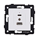 Розетка USB A+C 20W, белый матовый Kollinger REA-037WM для Aspekt, Eleganz, Reflex