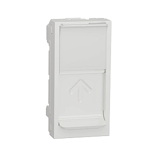 Лицевая панель RJ45 одиночная без коннектора Schneider Electric Unica Modular NU941018