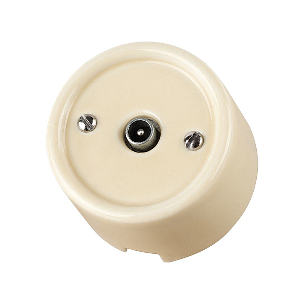 Розетка TV проходная сл. кость Болонь TDM Electric SQ1820-0354