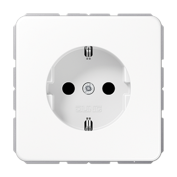 Розетка штепсельная Schuko Jung CD1520NWW