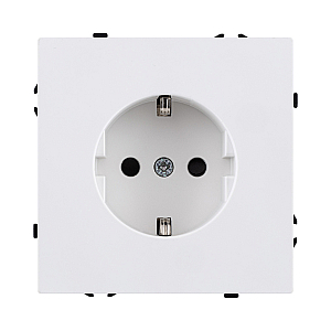 Розетка штепсельная SCHUKO 16A/250 В, белый матовый Kollinger Eclipse EC-014WH