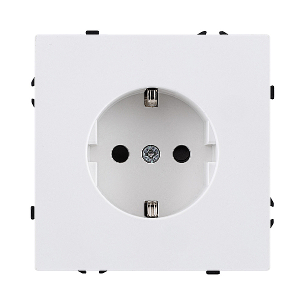 Розетка штепсельная SCHUKO 16A/250 В, белый матовый Kollinger Eclipse EC-014WH