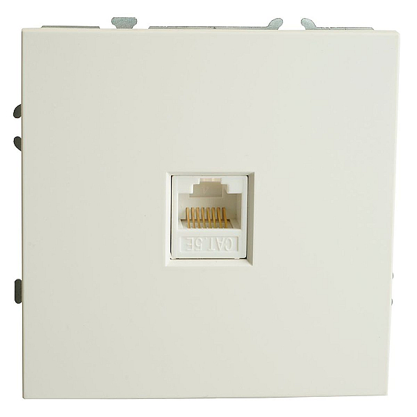 Розетка компьютерная RJ-45 Stekker Эмили белый фарфор RST00-5117-01 49873