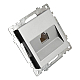 Розетка компьютерная RJ-45 Stekker Катрин серебро GLS00-7107-03 39585
