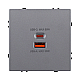 Розетка USB A+C 65W, серый Kollinger Eclipse EC-024GY