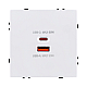 Розетка USB A+C 65W, белый матовый Kollinger Eclipse EC-024WH