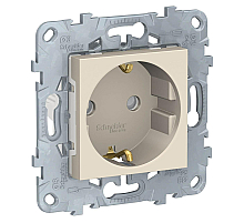 Розетка Schneider Electric Unica New с/з со шторками 16A 250V NU503744
