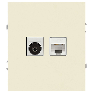Розетка Эра Arktik 16-3110-02 комбинированная RJ45+TV слоновая кость Б0070495