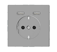 Розетка компьютерная USBx2 Schneider Electric Merten D-Life MTN2366-6036