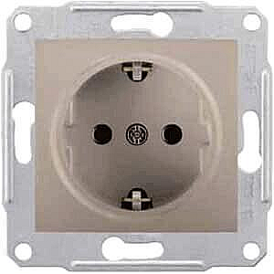 Розетка Schneider Electric Sedna с/з без шторок 16A 250V SDN3000568