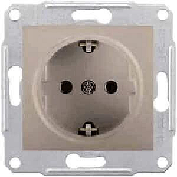 Розетка Schneider Electric Sedna с/з без шторок 16A 250V SDN3000568