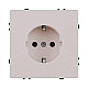 Розетка штепсельная SCHUKO 16A/250 В, кашемир матовый Kollinger Eclipse EC-014CM
