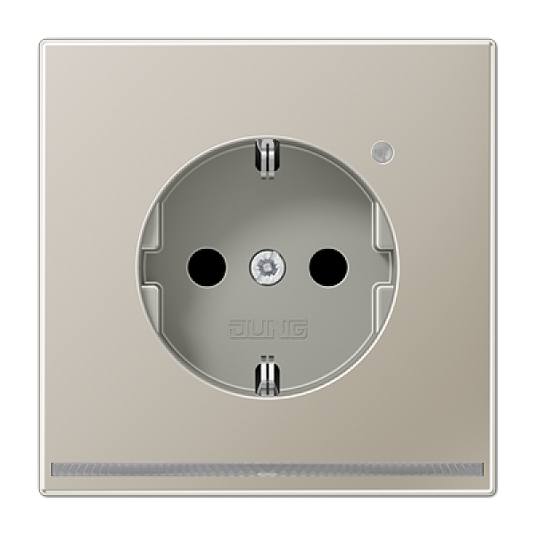 Розетка Schuko с LED подсветкой Jung ES1520-OLNW