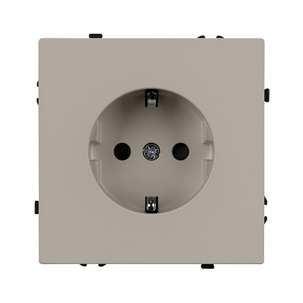 Розетка зк со шторками софт-тач кашемир Arlight SCT-MEU-SFPL-CA (250V, 16A) 059452(1)