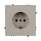 Розетка зк со шторками софт-тач кашемир Arlight SCT-MEU-SFPL-CA (250V, 16A) 059452(1)