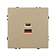 USB Розетка тип A+C софт-тач золотой песок Arlight SCT-MUAC-SFPL-FC-GD (65W, QC3) 054318(1)
