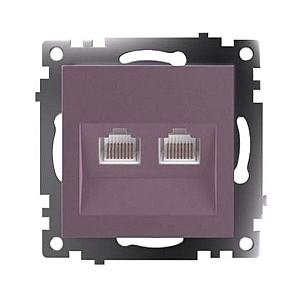 Розетка компьютерная 2-местная RJ-45 Stekker Катрин GLS00-7109-04 50006