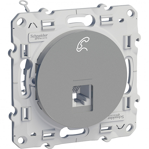 Розетка телефонная RJ12 Schneider Electric Odace S53R497