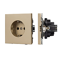 Механизм электрической розетки Arlight SCT-NOBE-MEU1-SFPL-GD (230V, 16A) 054278