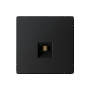 Розетка компьютерная RJ45, кат. 5е Systeme Electric ArtGallery Карбон GAL001083