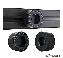 Трековая розетка Arte Milano Am-track-sockets 380066TS LED/ES Black