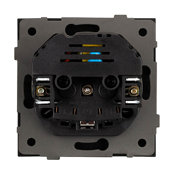 Механизм розетки с USB зарядкой Arlight SCT-TENDO-MUAA-PL-BK (230V, 16A) 054083