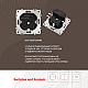 Розетка с заземлением, шторками + 2 USB Arte Milano 206.47-1.black