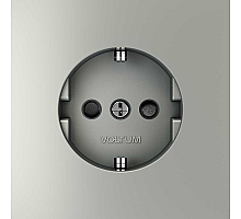 Розетка со шторками Voltum S70 VLS040205 (сталь)
