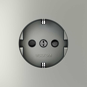 Розетка со шторками Voltum S70 VLS040205 (сталь)
