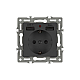 Механизм розетки с USB зарядкой Arlight SCT-MUAA-PL-BK (250V, 16A) 043734