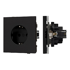 Механизм электрической розетки Arlight SCT-NOBE-MEU1-SFPL-BK (230V, 16A) 054277