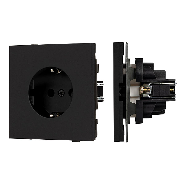 Механизм электрической розетки Arlight SCT-NOBE-MEU1-SFPL-BK (230V, 16A) 054277