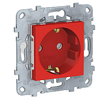Розетка Schneider Electric Unica New с/з со шторками 16A 250V NU503703