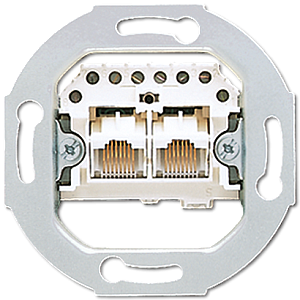 Розетка телефонная Jung UAE2X8UPO