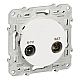 Розетка R-TV/SAT Schneider Electric Odace S52R454