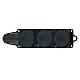Розетка тройная переносная 2P+PE Stekker Одри с крышкой черный RST16-23-44 32739