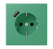 Розетка 2K+З USB Typ A Jung LC1520-18A250